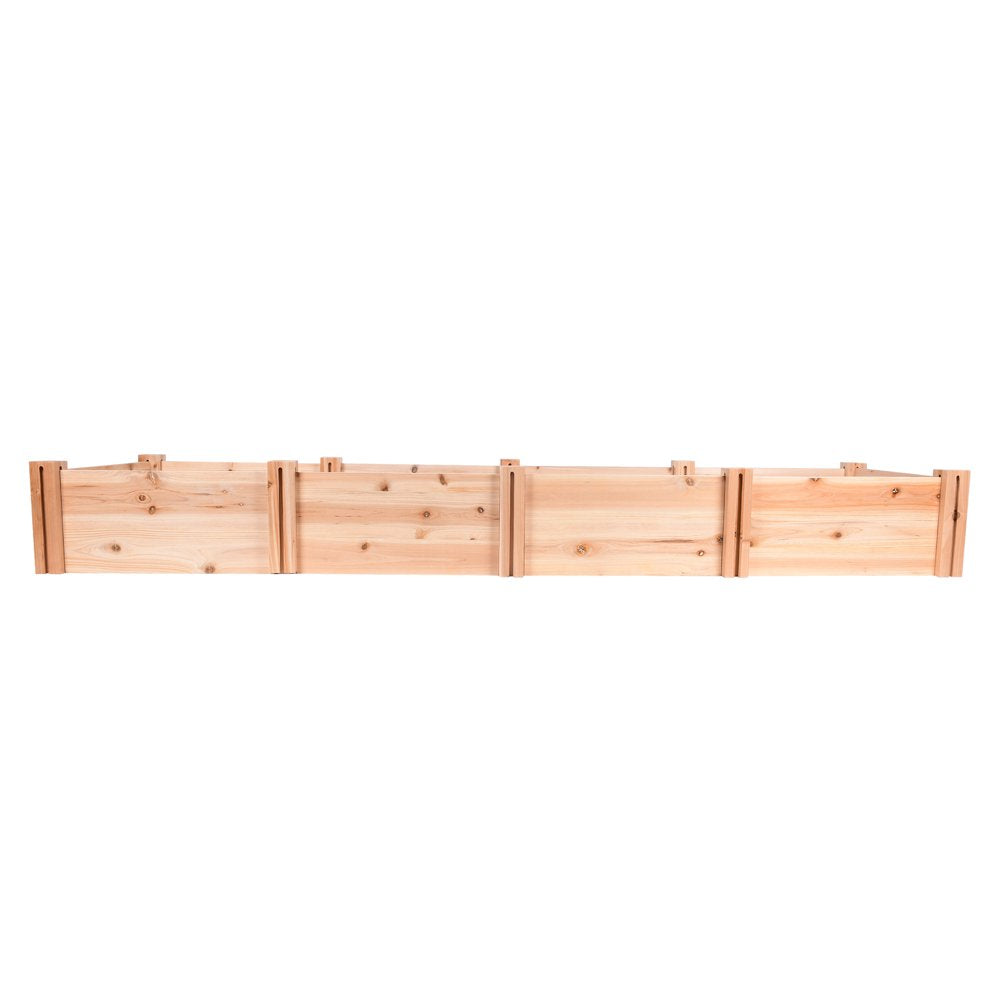 Wood Garden Bed, 7.4 Ft L X 2 Ft W X 10.6 in H