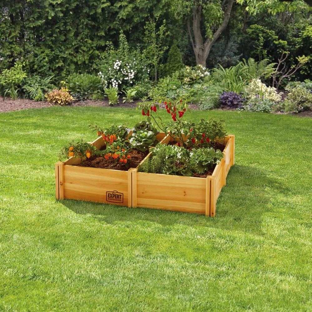 Wood Garden Bed, 7.4 Ft L X 2 Ft W X 10.6 in H