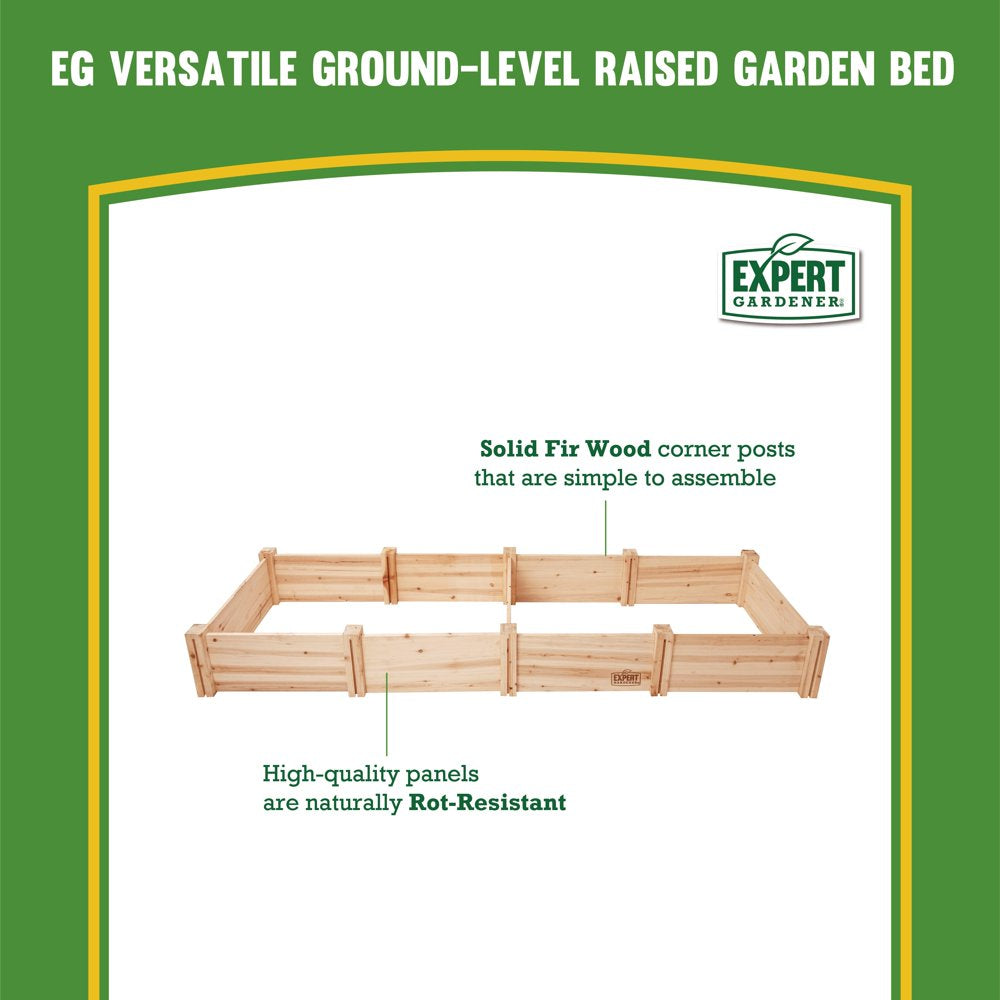 Wood Garden Bed, 7.4 Ft L X 2 Ft W X 10.6 in H